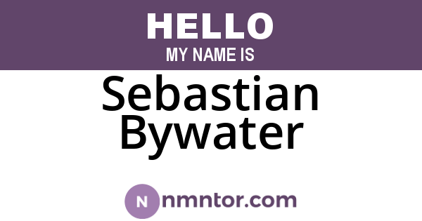 Sebastian Bywater