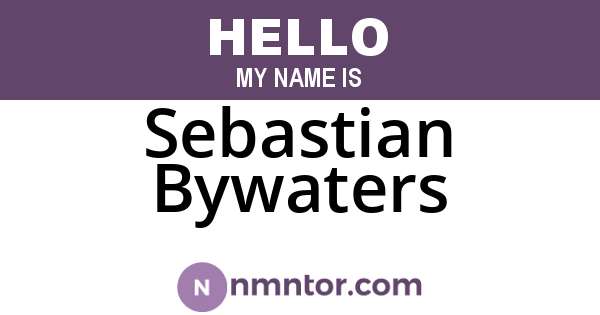 Sebastian Bywaters