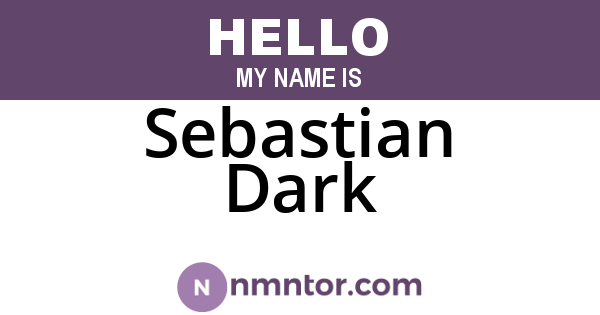 Sebastian Dark