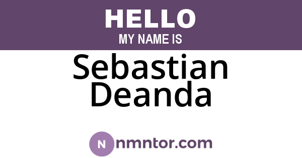 Sebastian Deanda