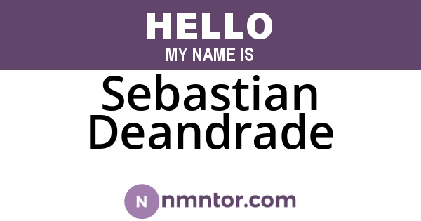 Sebastian Deandrade