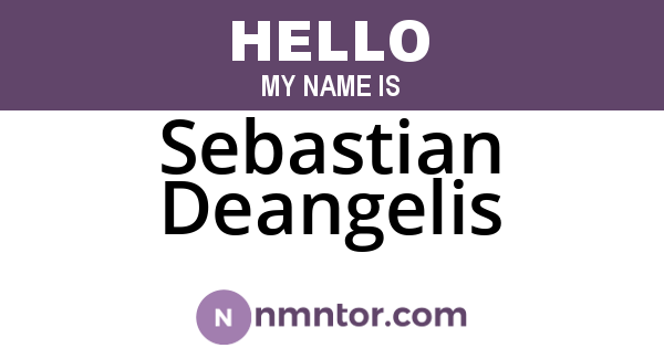 Sebastian Deangelis