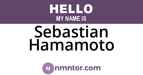 Sebastian Hamamoto