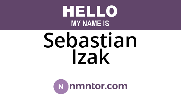 Sebastian Izak