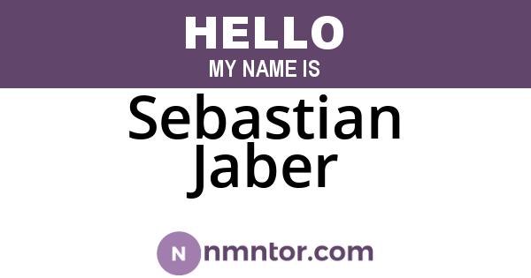 Sebastian Jaber
