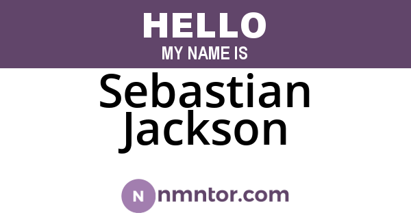 Sebastian Jackson
