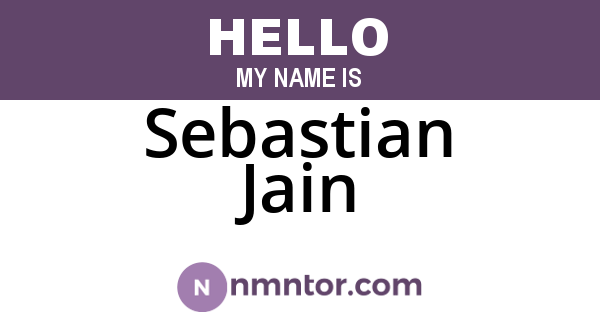 Sebastian Jain
