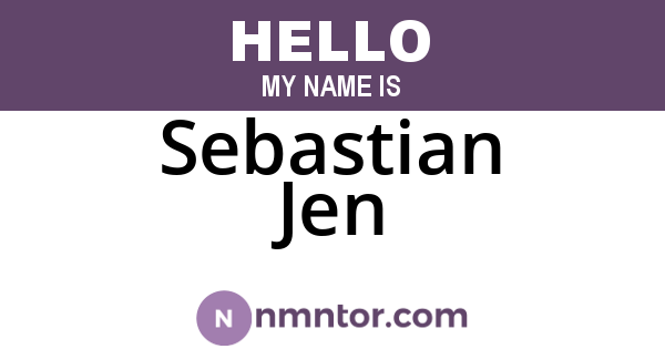 Sebastian Jen