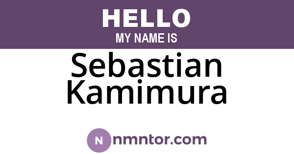 Sebastian Kamimura