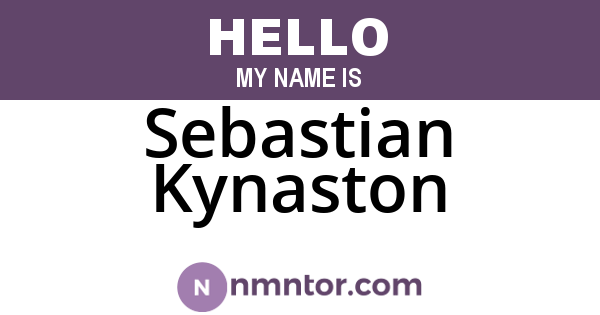 Sebastian Kynaston