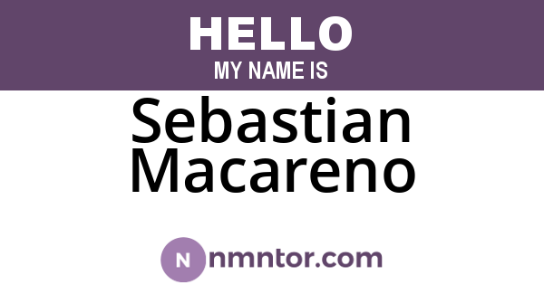 Sebastian Macareno