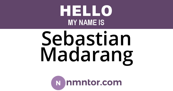 Sebastian Madarang