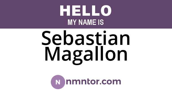 Sebastian Magallon
