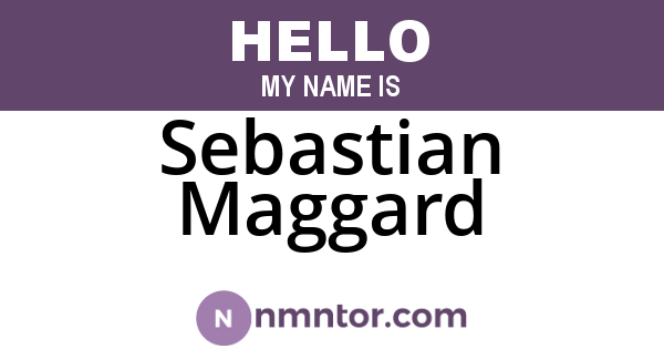 Sebastian Maggard