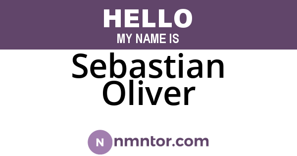 Sebastian Oliver