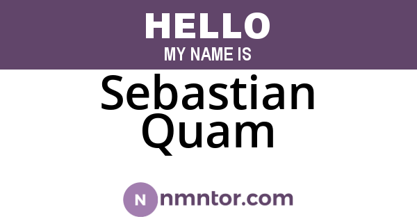 Sebastian Quam