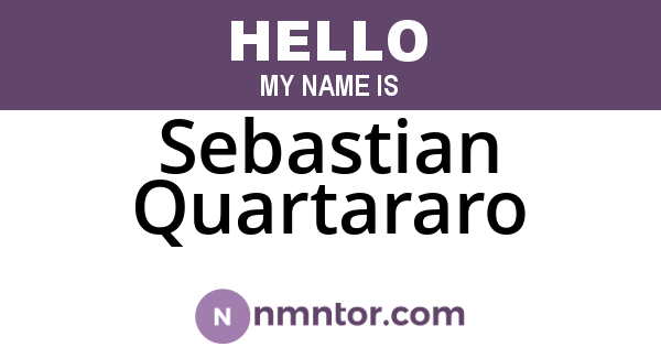 Sebastian Quartararo