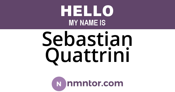 Sebastian Quattrini