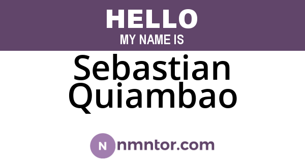 Sebastian Quiambao