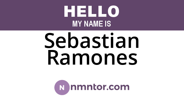 Sebastian Ramones