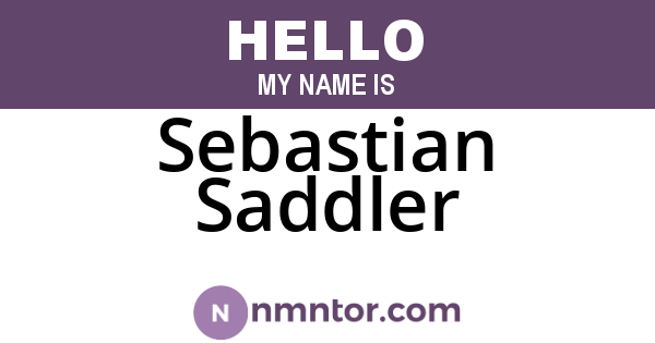 Sebastian Saddler