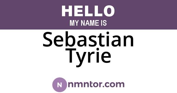 Sebastian Tyrie