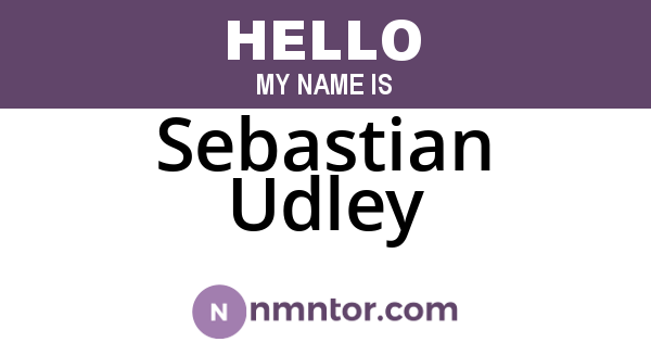 Sebastian Udley