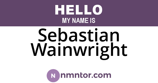 Sebastian Wainwright