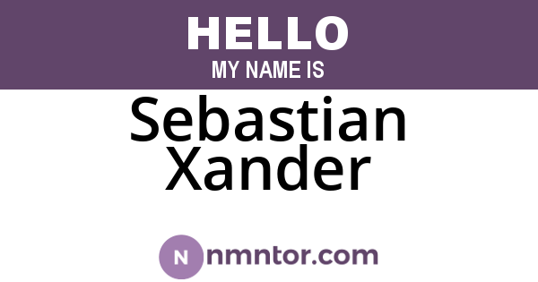 Sebastian Xander