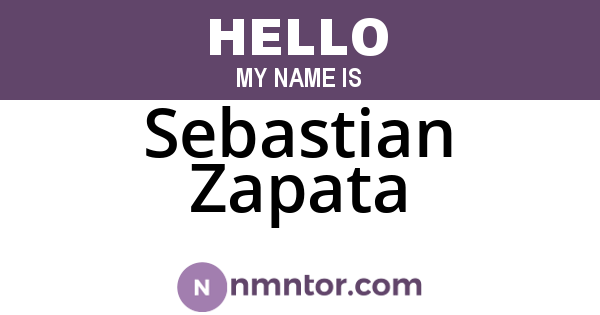 Sebastian Zapata