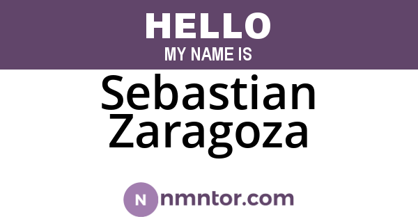 Sebastian Zaragoza