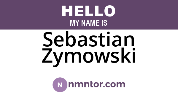 Sebastian Zymowski