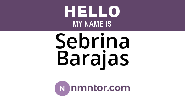 Sebrina Barajas
