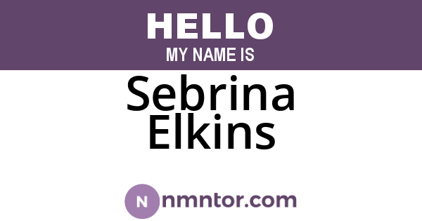 Sebrina Elkins