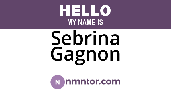 Sebrina Gagnon
