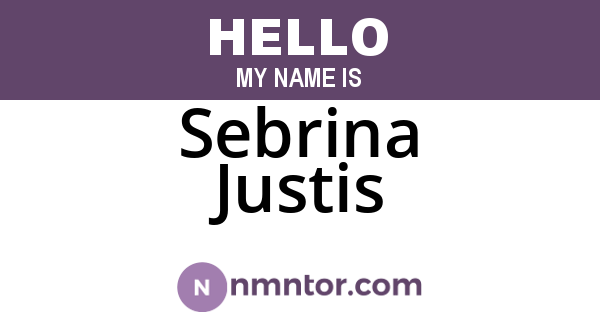 Sebrina Justis