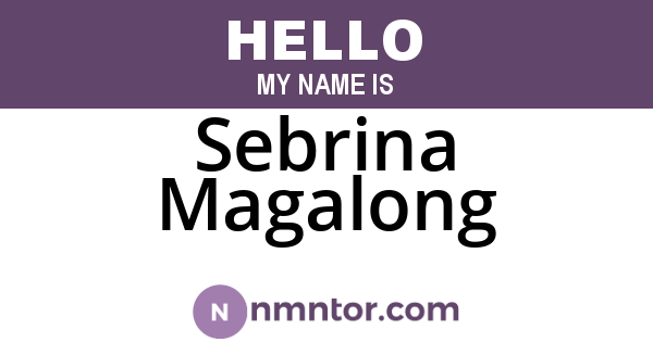 Sebrina Magalong