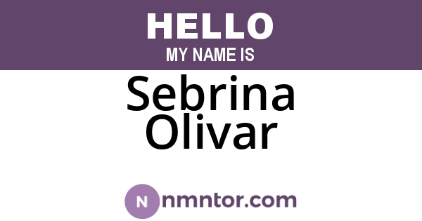 Sebrina Olivar