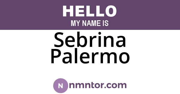 Sebrina Palermo
