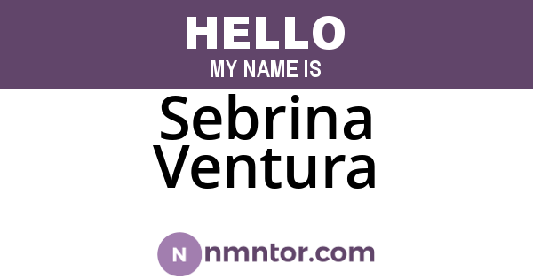 Sebrina Ventura