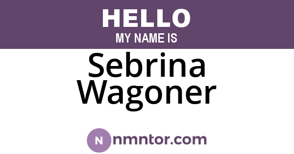 Sebrina Wagoner