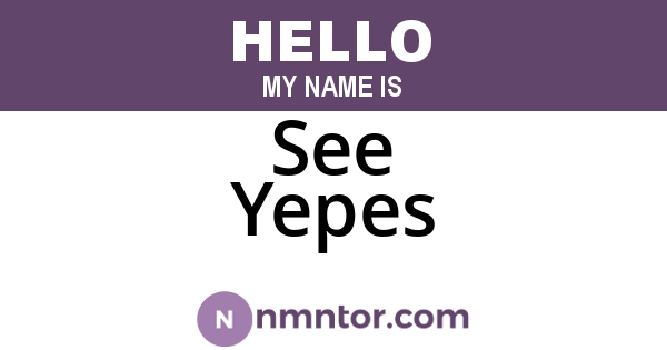 See Yepes