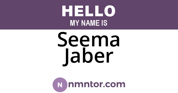 Seema Jaber