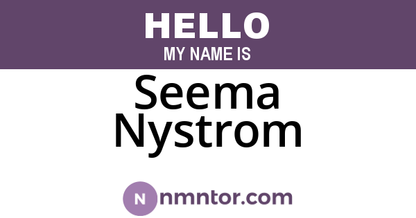Seema Nystrom