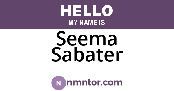Seema Sabater