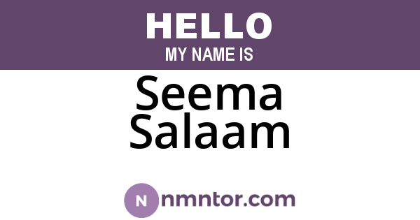 Seema Salaam