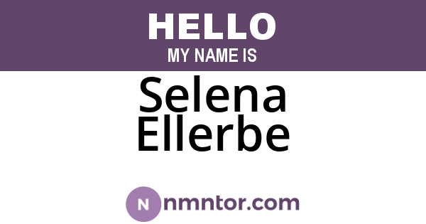 Selena Ellerbe