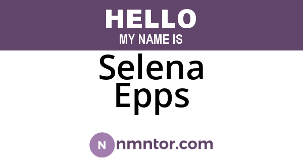 Selena Epps