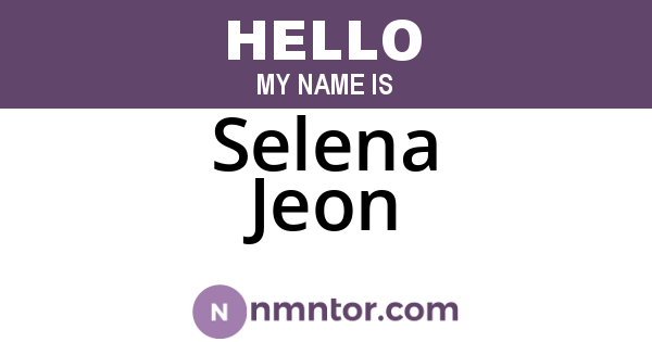 Selena Jeon