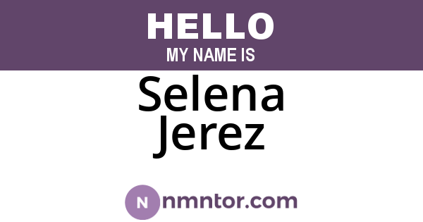 Selena Jerez